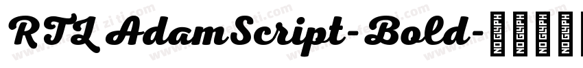 RTL AdamScript-Bold字体转换